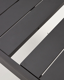Стол Galdana уличный раздвижной из алюминия с черной отделкой 220 (340) x 100 см