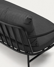Bramant 2-местный диван из стали с черной отделкой 175,5 см