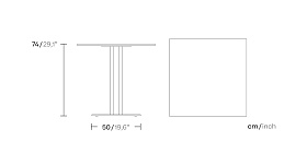 Обеденный стол Ringer 80х80 тик KS7700300