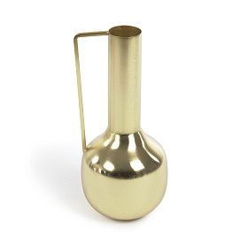 Catherine ваза из металла золотого цвета 25 см с ручкой