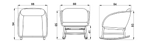 Кресло-качалка Alaska NATURAL TEAK