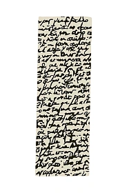 Ковер прикроватный Black on white Manuscrit