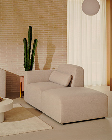 Neom Одноместный диван с задним модулем бежевого цвета 169 см