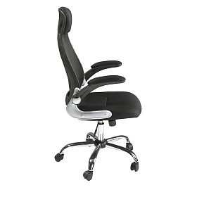 Поворотное офисное кресло 4140/MLM611573 из черной черной ткани