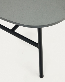Bramant Приставной столик из стали с черной отделкой 60 x 60 см