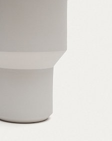 Estartit Большая керамическая ваза белого цвета 39 см