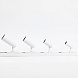 Белый Трековый светильник Fost Ø64 28W 25° 2700K CRI97 DALI