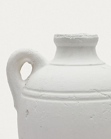 Palafrugell Белая терракотовая ваза 30 см