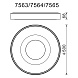 Потолочный светильник COIN 7563