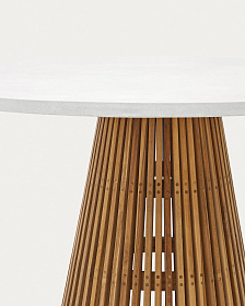 Alcaufar Круглый уличный стол из массива тикового дерева