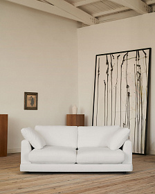Gala 3-местный диван белого цвета 210 см