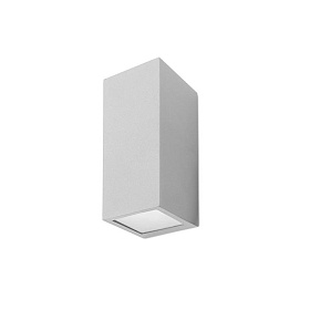 Уличное бра Cube Small серый
