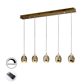 Подвесной светильник Rocio 5L золотой DIMMABLE