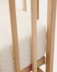 Shantal Детская кроватка из массива бука с натуральной отделкой 60 x 120 см