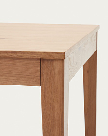 Yain Раздвижной стол из дубового шпона и массива дуба 160 (220) x 80 см