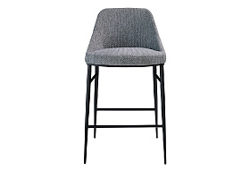 Барный стул A189/4103 с тканевой обивкой и стальной конструкцией