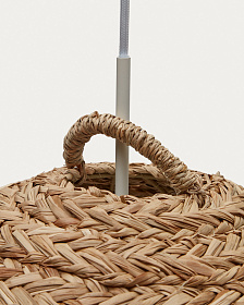 Абажур Fonteta из натурального волокна с натуральной отделкой, 60 см