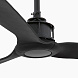 Матовый черный потолочный вентилятор Just Fan 128 мм S/R