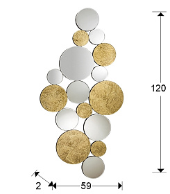 Зеркало Cirze 120x59