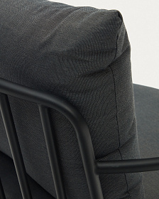 Bramant Кресло из стали с черной отделкой