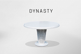 Стол обеденный круглый Dynasty D120 WHITE