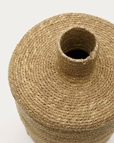 Ваза Salinas из натуральных волокон с натуральной отделкой 30 см