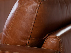 Кресло из кожи KF1016-1P /5036 светло-коричневое