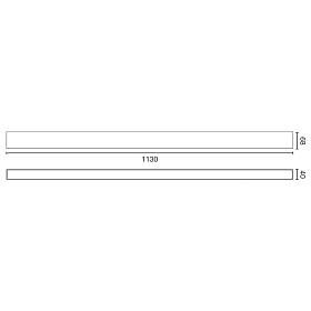 Бра Via EVO белое UP&DOWN 1130 51+21W 3000K BL