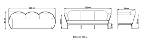 Диван трехместный Boston 24153_LG