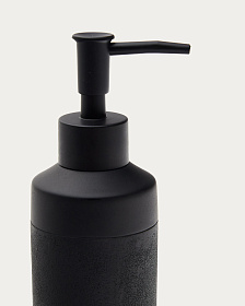Sisel Дозатор для мыла из искусственного камня черного цвета