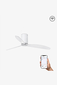 Потолочный вентилятор Mini Tube Fan белый / прозрачный 128 см