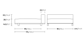 Кушетка Molo  KS4211200