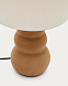 Madsen Настольная лампа терракотовая с белым абажуром