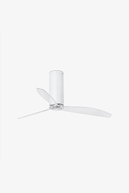 Белый/прозрачный потолочный вентилятор Tube Fan
