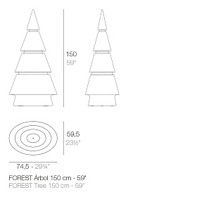 Светящееся дерево Forest 150 cm