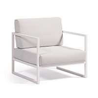 Comova Уличное кресло из алюминия белое с белым алюминиевым каркасом