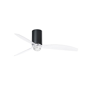 Потолочный вентилятор Mini Tube Fan черный/прозрачный 128 см