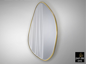 Зеркало овальное Mimo 80X170 золотое