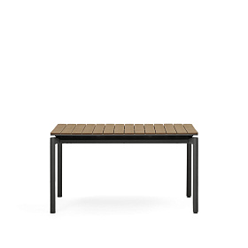 Canyelles Уличный раздвижной стол черный 140 (200) x 90 см