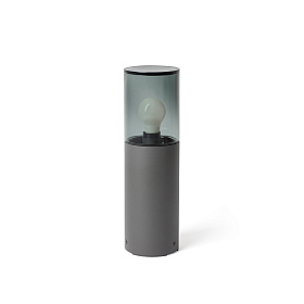 Светильник проблесковый уличный 40 см Kila темно-серый/ дымчатый