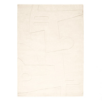 Enriqueta Ковер из 100% белого хлопка 160 x 230 см