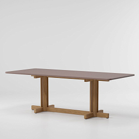 Обеденный стол Altar прямоугольный алюминий