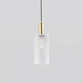 Подвесной светильник Fito латунь - белый 25 см