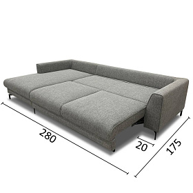 Угловой диван-кровать Boston Nice (c оттоманкой)  ткань кат. 5