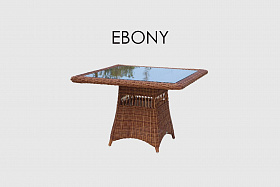 Обеденный стол квадратный Ebony RED PULUT 100x100