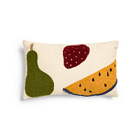 Amarantha Чехол на подушку из 100% хлопка с разноцветными фруктами 30 x 50 см