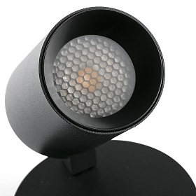 STAN Черный настенный светильник с выключателем