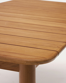 Раздвижной стол Turqueta из массива тикового дерева, 220 (294) x 100 см