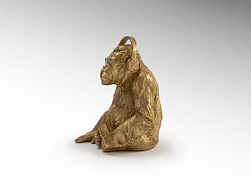 Фигурка среднего размера Orangutan Music золото