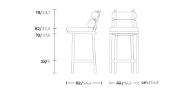 Барный стул Roll KS2300300